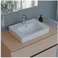 Duravit Waschbecken Soleil, 56 cm, Weiß Hochglanz weiß