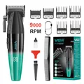 Vgr 003 Fresh Fade Haarschneidemaschine Professionelle Haarschneidemaschine Schnur/Kabellos Wiederaufladbare Haarschneidewerkzeuge mit LED-Anzeige, Geschenk für Männer
