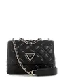 GUESS Giully II Mini Compound Convertible Flap Bag Black
