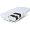 Matratze 160x200 cm orthopädisch 7 Zonen Taschenfederkern H2 H3 ca. 23 cm Höhe atmungsaktiv Bezug waschbar für Allergiker geeignet MEDIC