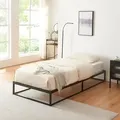Metallbett Trerunta 90 x 200 cm Stahl Schwarz [en.casa]