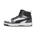 PUMA Unisex Rebound V6 Turnschuhe, Puma White Puma Black Shadow Gray, 42 EU