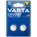kQ Varta Knopfzelle Lithium CR2032 3V Batterien 2er Blister