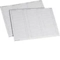 Hager ZZ90A Beschriftungsbögen, univers Z, Stromkreistabelle, DIN A4, 1 Pack=10