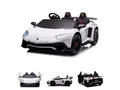 Kikkaboo Elektro-Kinderauto Kinder Elektroauto Lamborghini, Belastbarkeit 100 kg, Aventador SVJ Zweisitzer Stoßdämpfer EVA