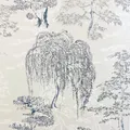 Arthouse Oriental Garden Trees Wallpaper - Soft Blue/Neutral 909809