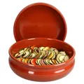 MamboCat 2x Cazuela Schale Berlin bauchig Tonware Ø 24 cm Größe XL Mediterran
