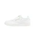 Reebok Unisex Kinder Club C Sneaker, Ftwwht Mist Chalk, 37.5 EU