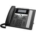 Cisco Systems Cisco 7861 16Zeilen LCD Wired Handset Schwarz, Silber - IP-Telefon (LCD, 396 x 162 Pixel, 8,89 cm (3,5 Zoll), 16 Zeilen, G.711a, G.722, G.729A, G.729B, iLBC, IEEE Jahrestag, IEEE 802.3af), schwarz/silberfarben