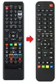 Ersatz Fernbedienung für Funai Videorecorder TD5B-N8481ZB - TD6D-D4413DB