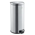 SVITA T30 Mülleimer 30Liter Edelstahl Treteimer Abfalleimer Mülltonne Silber
