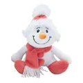 TRÖTSCH - Plüsch Schneemann rot Kuscheltier Plüschtier Plüsch Stofftier