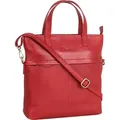 Benthill Shopper Damen Leder - Bag Beutel aus echtem Rindsleder - Große Vintage Umhängetasche - Schulterbeutel / Schultertasche - Handtasche - Rot