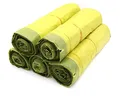 5 Rollen Gelber Sack, Gelbe Säcke mit praktischem Zugband, 90 Liter, 15µ - Wertstoffsack