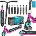 KESSER® Stunt Scooter X-Limit-Pro 360° Lenkung Funscooter Stuntscooter mit Ständer ABEC 9 Kugellagern, 110 mm PolyurethanRäder , Kickscooter Tretroller Cityroller Trick Roller für Kinder Erwachsene