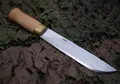Helle Lappland Jagdmesser Leuku 12C27 Stahl Birkenholz Lederscheide Outdoor