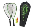 SchildkrĂ¶t Speedbadminton Set (2x SchlĂ¤ger, 3x BĂ¤lle, 1x Tasche)