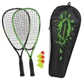 Schildkröt Funsports Speed-Badmintonschläger Speedbadminton Set, (Set, 6-tlg., mit Schläger, mit Bällen, mit Tasche)