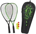 SCHILDKRÖT Speed Badminton Set, schwarz / grün