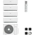 Vaillant Paket 5.033 climaVAIR multi, Multi-Split-Klimagerät VAM 1-080 A4NO, mit 3x VAIP 1-025 WNI + VAIP 1-035 WNI