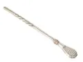 Bombilla Mate-Trinkhalm 19cm (Messing versilbert)