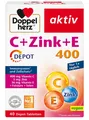 ✅ DOPPELHERZ aktiv C + Zink + E Depot Vitamin C Immunsystem 40 Tabletten ✅