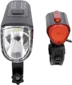 FISCHER USB Beleuchtungs-Set mit innovativer 360° Bodenleuchte für mehr Sichtbarkeit und Schutz, Frontlicht 60 Lux
