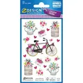 Zweckform Sticker 56891 Z-Design Deko Sticker, Blumen, 38 Aufkleber, 38 Stück