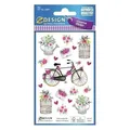 Papieretikett Z-Design kreatives Paket Ein 2 Blumenblatt