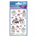 4004182568910 Naklejki papierowe - Kwiaty, rower Zdesign