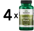 4 x Swanson Dandelion Root, 515mg - 60 caps (183,28 EUR/kg)