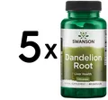 5 x Swanson Dandelion Root, 515mg - 60 caps (182,18 EUR/kg)