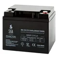 Akku 50Ah 12V AGM Gel Batterie Boot Solar Golf Trolley Caddy ZYKLENFEST 40Ah 45Ah