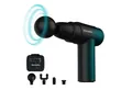HOMEDICS Massagepistole NOVO PGM-45BK Muskelmassagegerät USB-C, 6-teiliges Set mit 4 Aufsätzen, Kabel und Etui, 6 Intensitätsstufen, 4 Massageköpfe, Reise-Etui