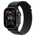 Apple Watch Ultra 3 GPS + Cellular 49mm Black Titanium Case with Black Alpine Loop - Medium - Schwarz