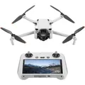 DJI Mini 3 (DJI RC) – Leichte und faltbare Mini-Kameradrohne mit 4K HDR-Video, 38 min Flugzeit, echten vertikalen Aufnahmen und intelligenten Fun...