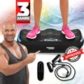 Miweba Sports Vibrationsplatte MV300, 4D-Wave-Vibration, Fernbedienung, 800 Watt, 16 Stufen, LED (Schwarz)