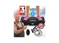 Miweba Sports Vibrationsplatte MV300, 4D-Wave-Vibration, Fernbedienung, 800 Watt, 16 Stufen, LED (Schwarz)
