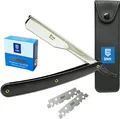 SMI Rasiermesser mit Wechselklinge Barber Rasierer Bart Rasierer Rasier Messer Bartmesser mit 100 Rasierklingen