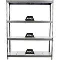 PROREGAL Schwerlastregal Metal Beast Four HxBxT 200 x 240 x 60 cm Fachlast 400 kg Grau