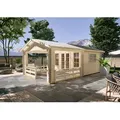 Skanholz Gartenhaus Holmestrand, BxT: 420x650 cm beige