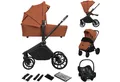lionelo Kombi-Kinderwagen MIKA PLUS 3IN1, (Set), 3in1 Set mit Astrid i-size/XXL-Verdeck/Komfortable Dämpfung