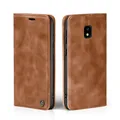 Handy Hülle für Samsung Galaxy J5 2017 Klapp Magnet Smartphone Cover Case Braun