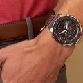 Casio Herren Quarz Uhr mit Edelstahl Armband ECB-900DB-1AER