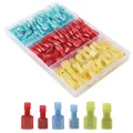 CESFONJER160 Pcs kfz flachstecker | kabel steckverbinder | Männlich/Weiblich ...