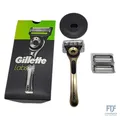 Gillette Labs mit Reinigungselement, Rasierer für Männer Champion Gold Edition,
