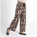 OriginalYou Palazzohose Damen Sommerhose Relaxed Fit Weite Strandhose Boho Look One Size 36-44 passend für (36-40 relaxed, 40-44 regular) bunt 40/44