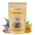 noms+ Gelenkmix Pulver Vegan & Sensitiv für Hunde & Katzen zur natürlichen Unterstützung des Bewegungsapparats – MSM, Glucosamin, Teufelskralle, Kurkuma, Hyaluron, Hanföl, Algenkalk, Gerstengras