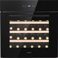 Klarstein Weinkühlschrank, 1 Zonen Getränkekühlschrank Klein, Kleiner Weinschrank, Wein-Kühlschrank Klein mit Glastür, Indoor/Outdoor Flaschenkühlschrank, Einbau Wine Fridge 5-18°C, 30 Flaschen