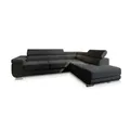 MASSENO Ecksofa mit Schlaffunktion Apiro ¦ schwarz ¦ Maße (cm): B: 277 H: 90